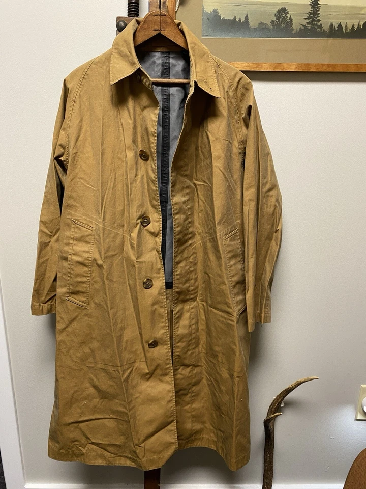 Deslumbrante Trench Coat Uniqlo U Marrom Tamanho Grande Design Elegante RRL Like - Imagem 1 de 4