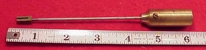 Rare #2 Antique Seth Thomas Brass Cylinder Clock Pendulum 5 3/4 INCH - Picture 1 of 5