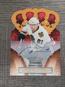 2010-11 Panini Crown Royale Marian Hossa #24 Autograph Chicago Blackhawks /100 - Bild 1 von 8