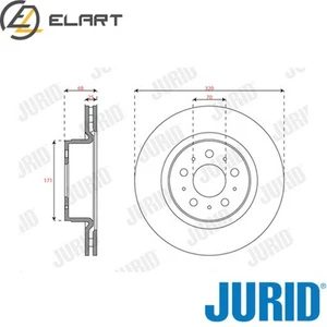 2x BRAKE DISC 563658JC FOR TESLA MODEL3 - Picture 1 of 7