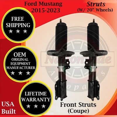 Motorcraft OEM Front Struts For 2015-2023 Ford Mustang 20'' Wheels Coupe 10yr W. - Изображение 1 из 4