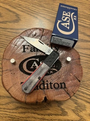 Case Cross Roads #53162 Rojo/Negro Dymalux Madera XR Barlow (XR71009 1/2 S35VN) Foto 1 de 3