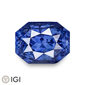 Zaffiro Blu Certificato IGI SRI LANKAN 3,09 Ct. Naturale Non Trattato RADIANTE - Foto 1 di 7
