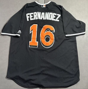 Jose Fernandez Miami Marlins MLB Baseball Majestic schwarz Trikot Größe L / Large - Bild 1 von 3