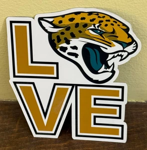 Jacksonville Jaguars "Love" (Logo) Magnet - Approximately 4" x4" - Picture 1 of 1