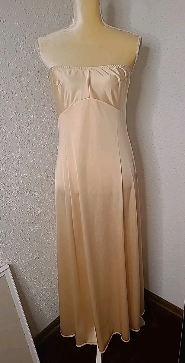 Vanity Fair Damen Full Slip – Unterkleid Mit Spitzenbesatz, Antistatisch | Wendbar Mit V- Oder Rundausschnitt