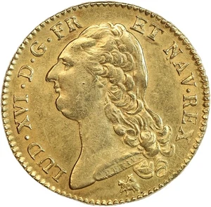 Double Louis mit nackter Büste - Louis XVI - Bild 1 von 2