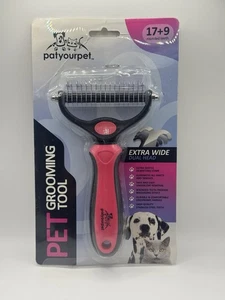 Pat Your Pet Enthaarungsbürste - Doppelseitiger Unterwollerechen für Hunde & Katzen - Bild 1 von 2