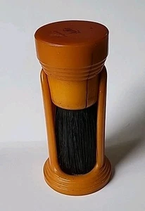 Cepillo de Afeitar Baquelita Caramelo Fuller De Colección con Soporte Hecho en EE. UU. - Imagen 1 de 4