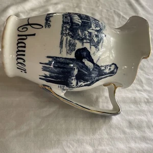 Rare Gorgeous Famous Author Series Pitcher - Chaucer - Picture 1 of 9