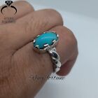 Natural Turquoise Nishapuri Feroza Ring 925 Silver Turquoise Ring For Women Gift