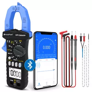 TRMS 6000 Counts Digital Clamp Meter Multimeter for AC DC Amp Volt Ohm NCV Test - Picture 1 of 15