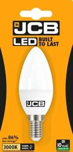 40w LED Candle Shape Small Edison Screw SES E14 Light Bulb Lamp Warm White JCB