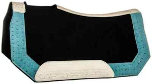 Hand Tooled Cutback Felt Work Woolen Horse Saddle Pad In 28", 30", 32" Size - Picture 1 of 1