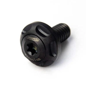 Titanium 5/16 - 18 x 3/4" Bolt w/Custom 3/4" Dia. Washer Black PVD Coated Single - Picture 1 of 2