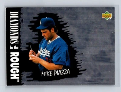1993 Upper Deck Diamond Gallery #34 Mike Piazza Hologram Los Angeles Dodgers - Image 1 of 2