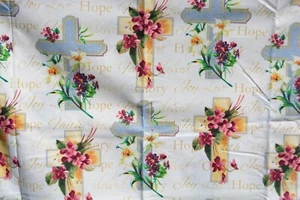 3/4th yard Crosses cotton fabric 44" wide - Picture 1 of 2