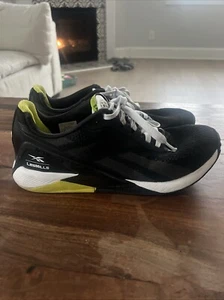 Reebok Nano X Les Mills Trainers CrossFit Gym Black & Acid Yellow Size 9.5 - Picture 1 of 12
