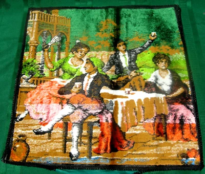 2 Fundas de Almohada Tapiz 18" a Juego Hechas en Italia - Escena para Beber Foto 1 de 4