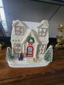 Bath & Body Works 2018 Village House Christmas Luminary Candle Holder Dachshund - Picture 1 of 5