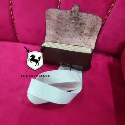 Revolutionary War Cartridge Box made with high quality brown leather. — 第 1/4 张图片