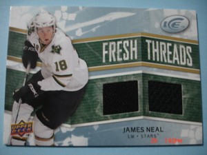 2008-09 Upper Deck (UD Ice) "Fresh Threads" Rookie Jersey # FT-JN James Neal RC!