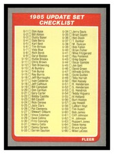 1985 FLEER UPDATE MLB BASEBALL COMPLETE YOUR SET/PYC (U1-U132)