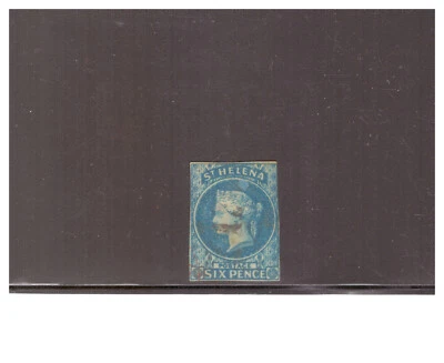 ST. HELENA SC. 1 1856 6P QUEEN VICTORIA USADO YE10b Foto 1 de 2