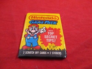 Nintendo Topps Game Pack (3 Ruboff/2 Sticker) Trading Card Pack NEW Mario Cover