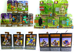 MINECRAFT Figures from 2014 Series 1&2 and Cave Biome Collection