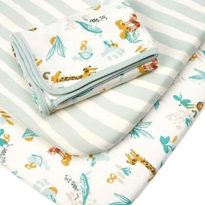 Juego de iniciación de cuna de noche Tutti Bambini CoZee Run Wild 2 sábanas y 1 funda - Imagen 1 de 9