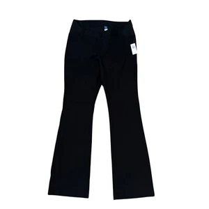 NWT Old Navy Maternity Pixie Flare Black Pants Side Panel Size 10 - Picture 1 of 5