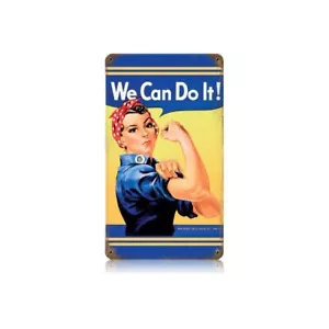 Rosie the Riveter Metal Sign - Hand Made in the USA with American Steel - Picture 1 of 1