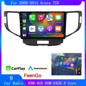 Radio estéreo para automóvil de 9" Carplay navegación GPS para Acura TSX 2009-2014 Android 13 - Imagen 1 de 19