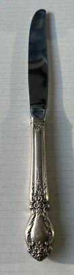 "Cuchillo de cena International de plata esterlina brocado 9"" cubiertos .925" Foto 1 de 4