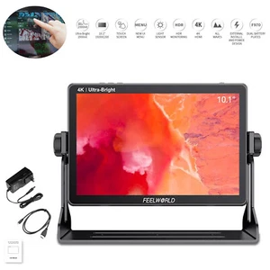 FEELWORLD 10.1 Inch 2000nit Director DSLR Camera Field Monitor 4K HDMI Touch - Picture 1 of 23