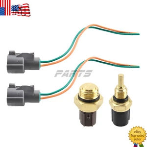 Cooling Fan Switch + Coolant Temp Sensor + Connectors For HONDA ACCORD 1995-2005 - Picture 1 of 11
