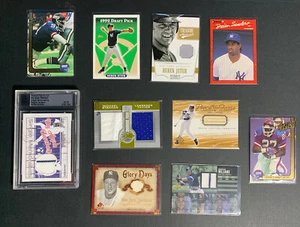 1993 Jeter Rookie, Taylor Jackson Spiel gebrauchte Erinnerungsstücke NEW YORK YANKEES Giants - Bild 1 von 7