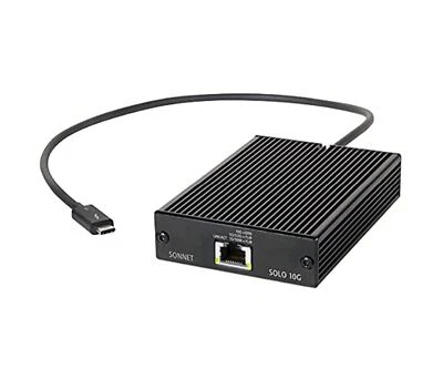 Sonnet Technologies Solo 10G Thunderbolt 3 to 10GBASE-T Ethernet Fanless Adap... - Image 1 of 4