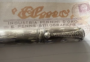 🔴 ELMO penna stilografica ARGENTO 800 rientrante retrattile Montegrappa vintage - Imagen 1 de 13