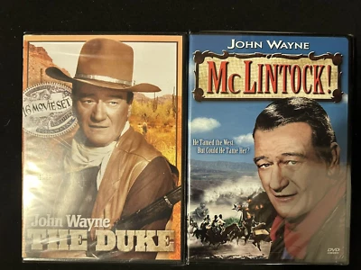 John Wayne The Duke - DVD 2-Disc Set w/ 16 Full Movies & McLintock New Sealed - Image 1 of 4