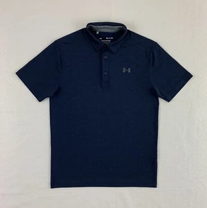 Under Armor Polo Shirt Size Small Navy Blue Short Sleeve Golf Button Up - Bild 1 von 12