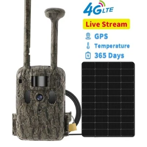 Cámara Trail Celular con LTE Cámaras de Juegos en Vivo Visión Nocturna Tarjeta de Movimiento SIM - Imagen 1 de 8