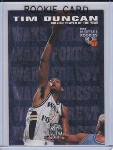 TIM DUNCAN ROOKIE CARD 1997 Baloncesto RC Wake Forest SAN ANTONIO SPURS HOFer! - Imagen 1 de 2