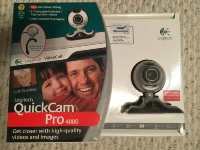 LOGITECH QUICKCAM PRO 4000 WEB CAM FACTORY SEALED NEW IN BOX! - Image 1 of 4