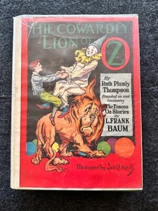 1923 - The Cowardly Lion Of Oz by Ruth Plumly Thompson (L. Frank Baum) HCDJ NICE - Picture 1 of 16
