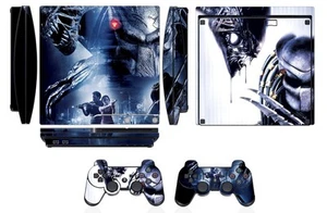 Skin Sticker Cover for PS3 PlayStation 3 Slim and 2 controller skins Aliens Q257 - Picture 1 of 1