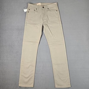 Levi's Pants Mens 29x32 513 Slim Straight Beige Jeans Trousers Casual NWT - Picture 1 of 15