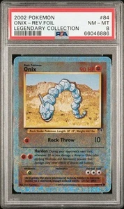 PSA 8 NM/MT Onix Reverse Holo 84/110 Pokemon 2002 Legendary Collection - Bild 1 von 2