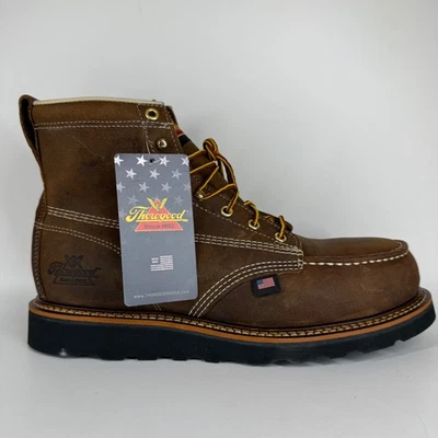 BOTA PUNTERA DE SEGURIDAD THOROGOOD AMERICAN Heritage 6′′ Crazy Horse 804-4135 talla 10,5 D Foto 1 de 4